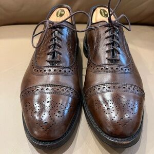 Allen Edmonds Strand Mahogany Leather Oxfords.
